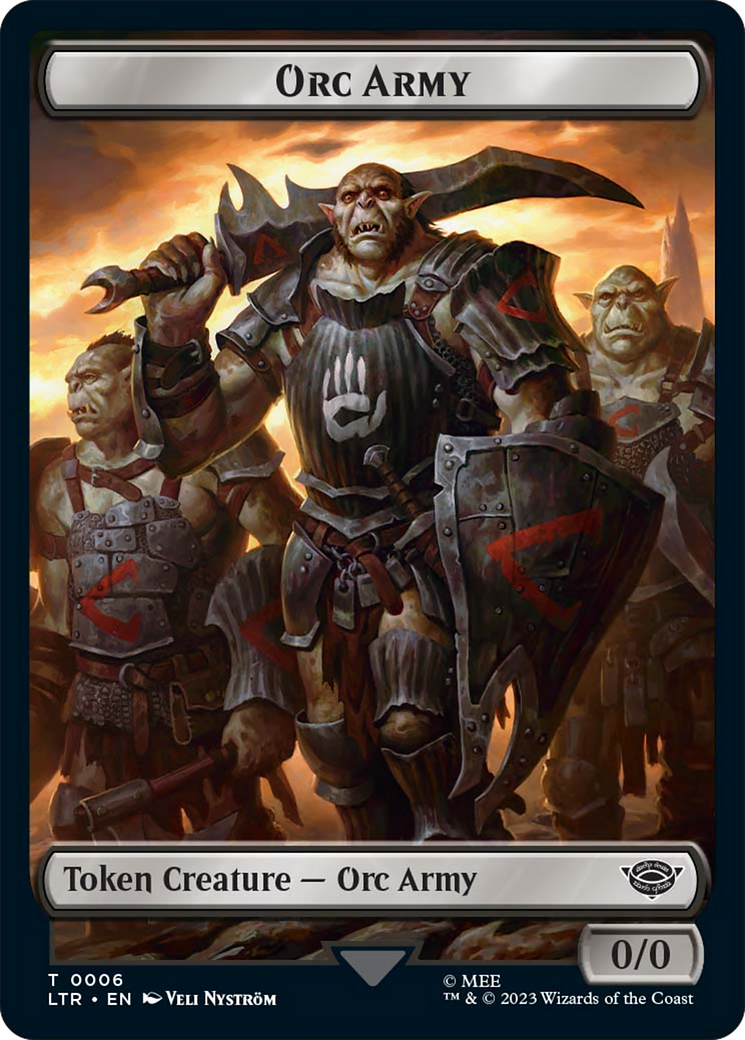 Food (09) // Orc Army (06) Double-Sided Token [The Lord of the Rings: Tales of Middle-Earth Tokens] | Total Play