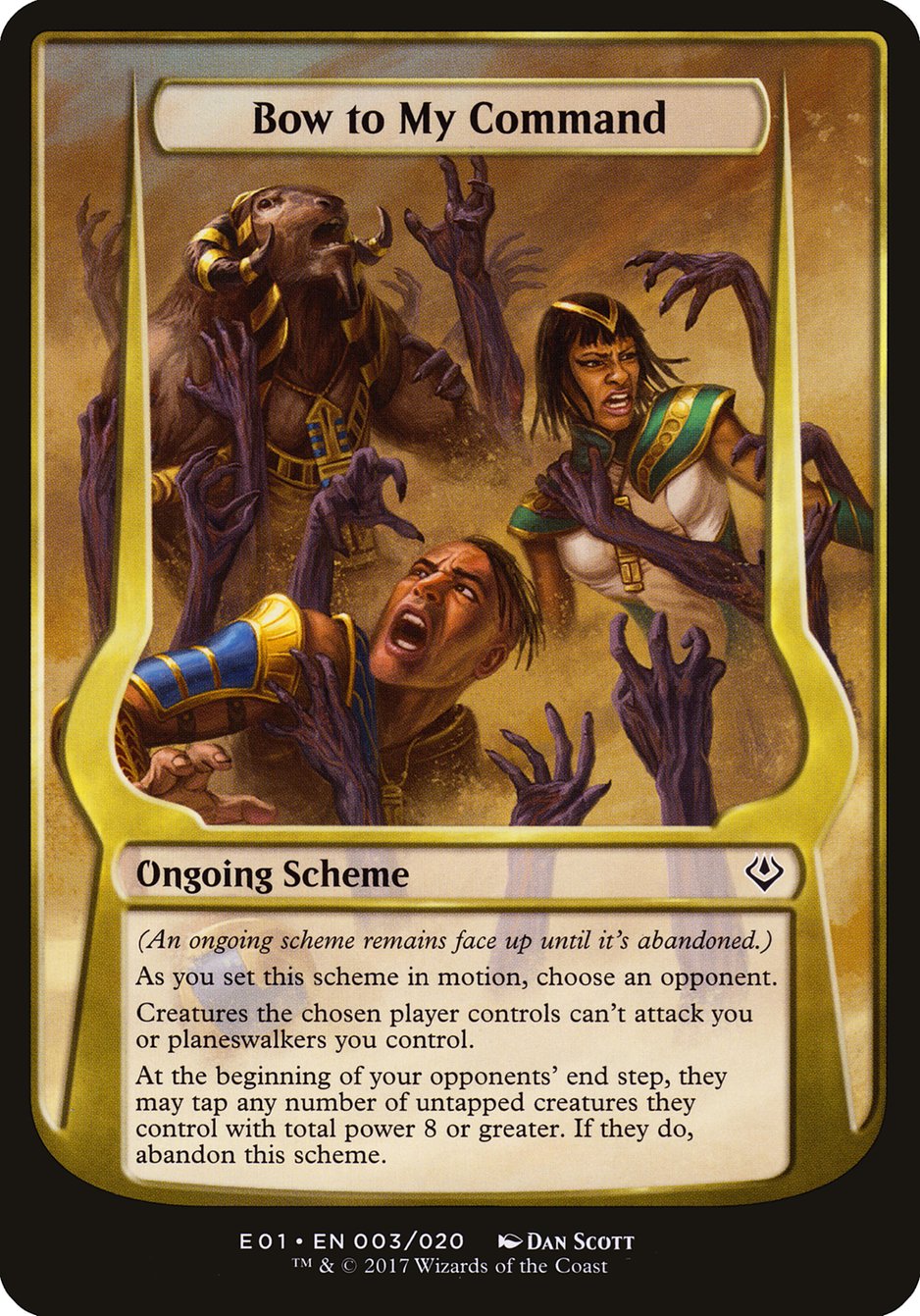 Bow to My Command (Schemes) [Archenemy: Nicol Bolas Schemes] | Total Play