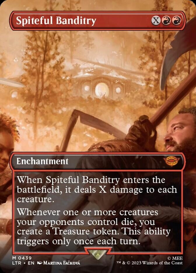 Spiteful Banditry (Borderless Alternate Art) [The Lord of the Rings: Tales of Middle-Earth] | Total Play
