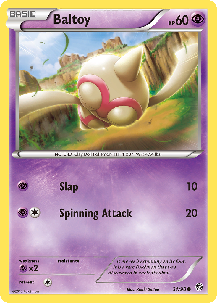 Baltoy (31/98) [XY: Ancient Origins] | Total Play