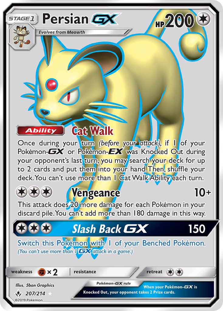 Persian GX (207/214) [Sun & Moon: Unbroken Bonds] | Total Play