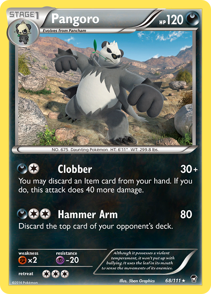 Pangoro (68/111) [XY: Furious Fists] | Total Play