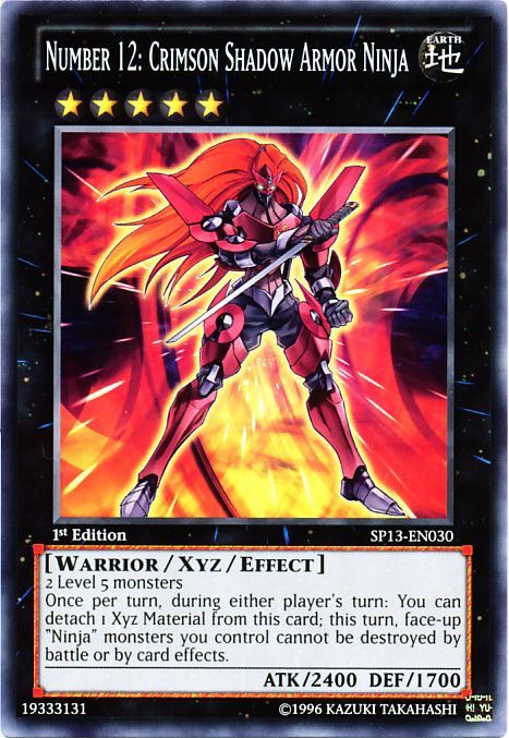 Number 12: Crimson Shadow Armor Ninja [SP13-EN030] Common | Total Play