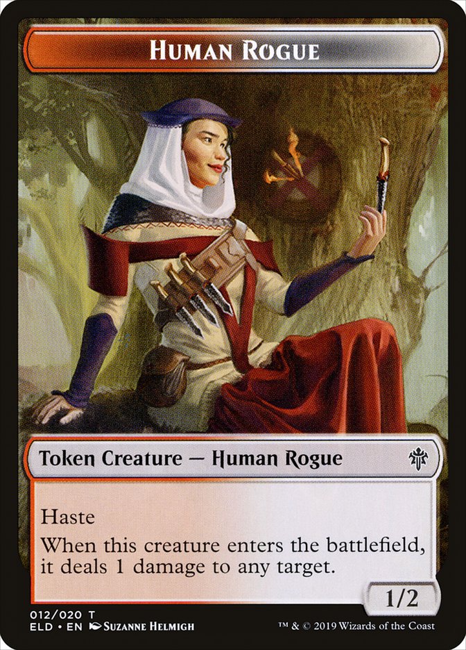 Human Rogue Token [Throne of Eldraine Tokens] | Total Play