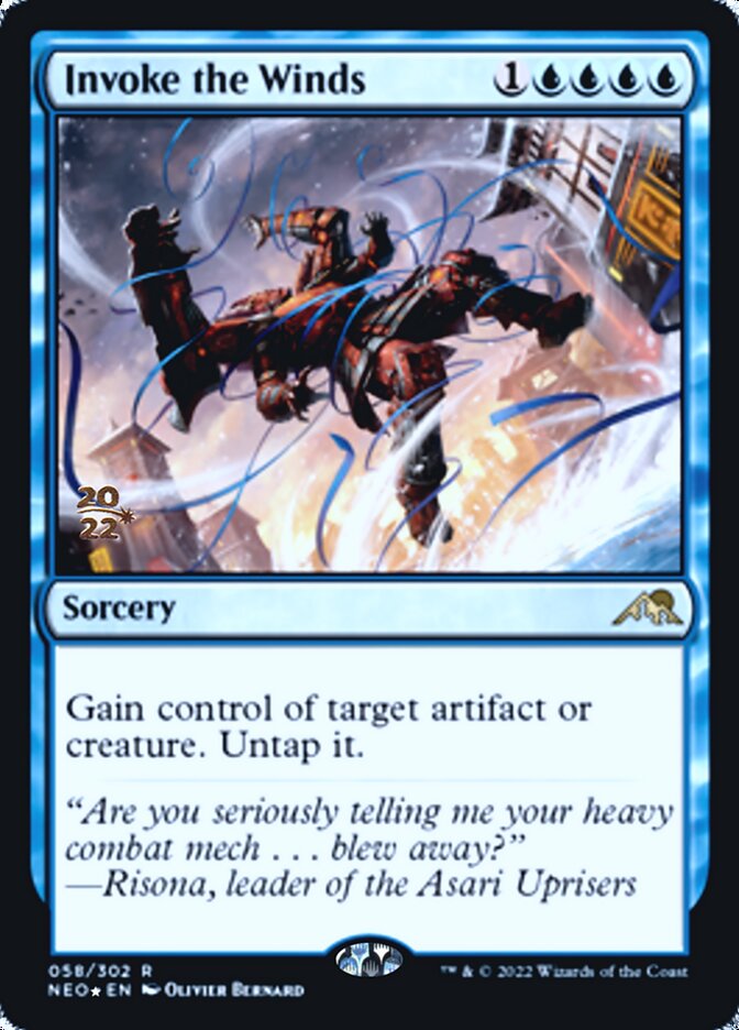 Invoke the Winds [Kamigawa: Neon Dynasty Prerelease Promos] | Total Play