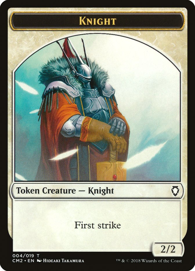 Knight Token [Commander Anthology Volume II Tokens] | Total Play