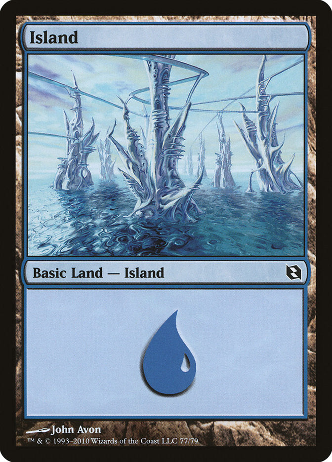 Island (77) [Duel Decks: Elspeth vs. Tezzeret] | Total Play