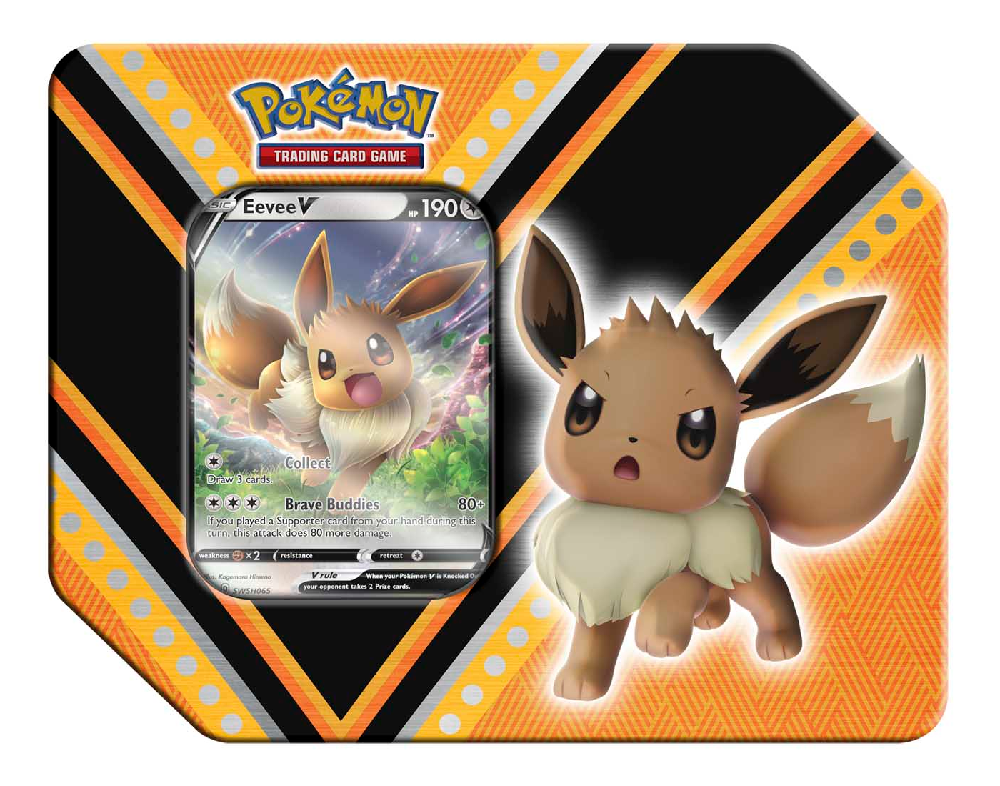 Sword & Shield - V Powers Tin (Eevee V) | Total Play