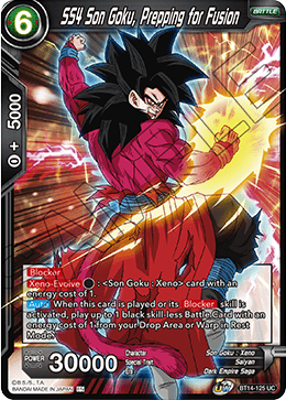 SS4 Son Goku, Prepping for Fusion (BT14-125) [Cross Spirits] | Total Play