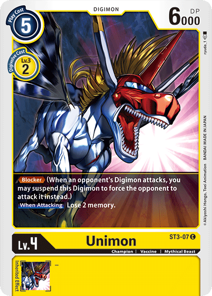 Unimon [ST3-07] [Starter Deck: Heaven's Yellow] | Total Play