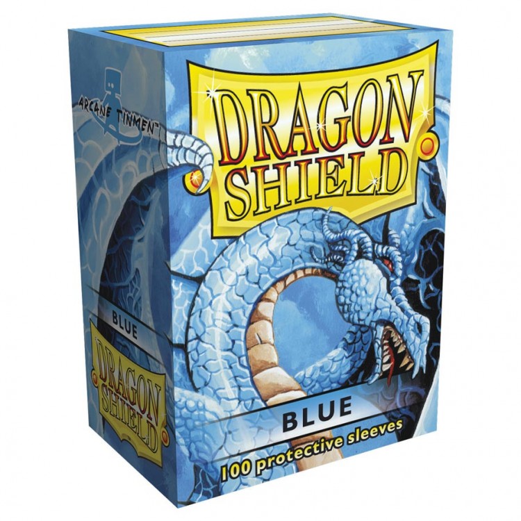 Dragon Shield: Standard 100ct Sleeves - Blue (Classic) (Older Box Art) | Total Play