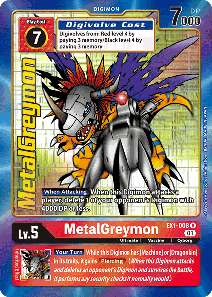 MetalGreymon [EX1-008] (Alternate Art) [Classic Collection] | Total Play