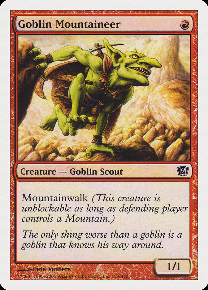 Goblin Mountaineer [Ninth Edition] | Total Play