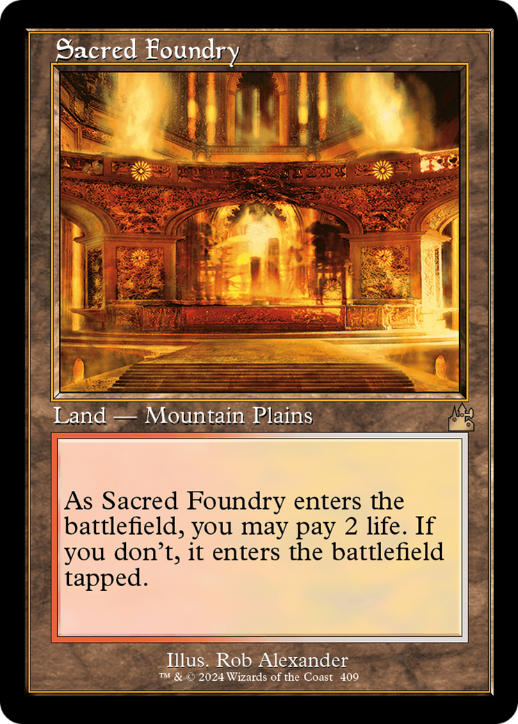 Sacred Foundry (Retro) [Ravnica Remastered] | Total Play