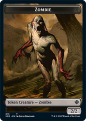 Zombie // Zombie Army Double-Sided Token [Starter Commander Decks] | Total Play