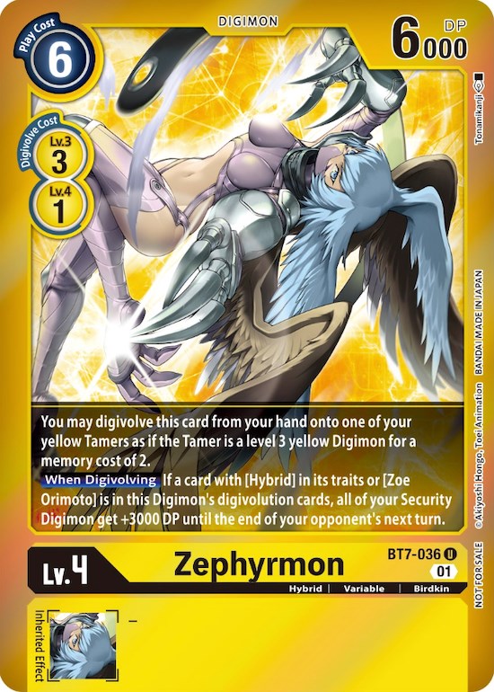 Zephyrmon [BT7-036] (Event Pack 3) [Next Adventure Promos] | Total Play