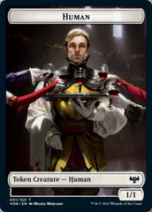 Human (001) // Spirit Cleric Double-Sided Token [Innistrad: Crimson Vow Tokens] | Total Play