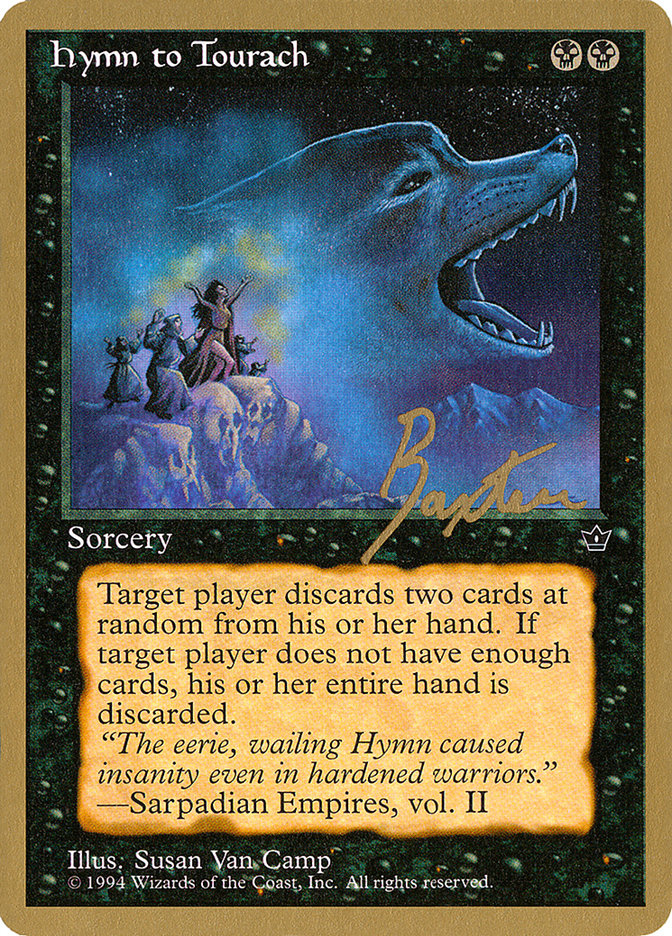 Hymn to Tourach (Wolf) (George Baxter) [Pro Tour Collector Set] | Total Play