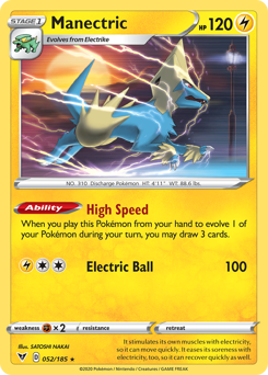 Manectric (052/185) [Sword & Shield: Vivid Voltage] | Total Play