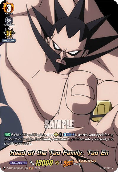 Head of the Tao Family, Tao En (D-TB03/SKR061EN) [Shaman King] | Total Play