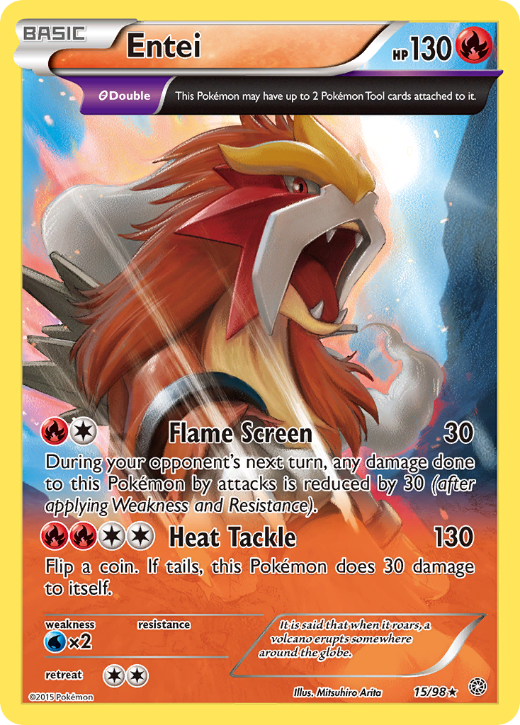 Entei (15/98) [XY: Ancient Origins] | Total Play