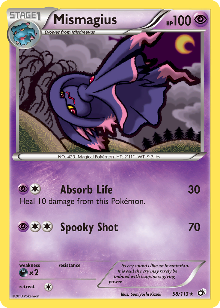 Mismagius (58/113) [Black & White: Legendary Treasures] | Total Play