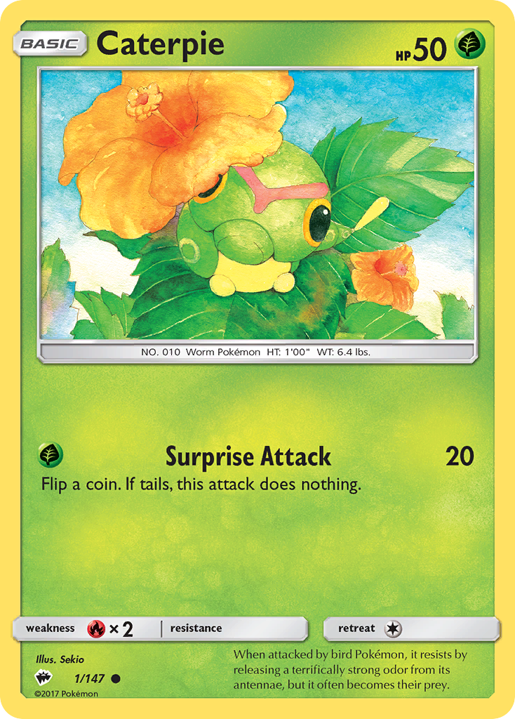 Caterpie (1/147) [Sun & Moon: Burning Shadows] | Total Play