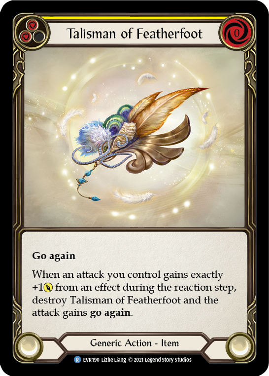 Talisman of Featherfoot [EVR190] (Everfest)  1st Edition Cold Foil | Total Play