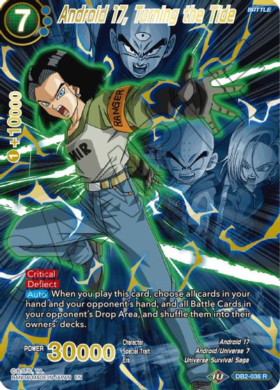 Android 17, Turning the Tide (Alternate Art) (DB2-036_R) [Special Anniversary Set 2021] | Total Play