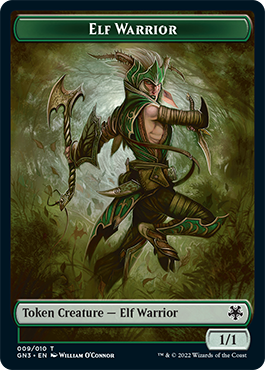Bird Illusion // Elf Warrior Double-Sided Token [Game Night: Free-for-All Tokens] | Total Play