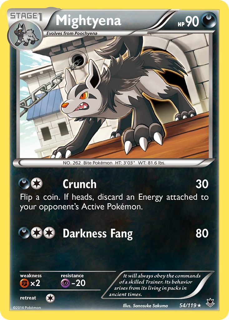 Mightyena (54/119) [XY: Phantom Forces] | Total Play