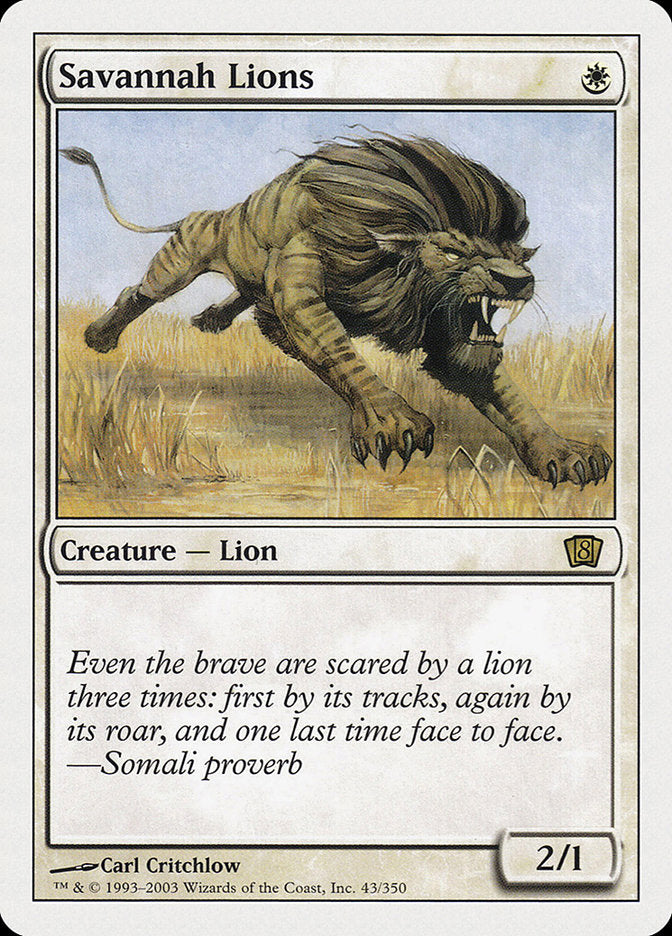 Savannah Lions [Eighth Edition] | Total Play