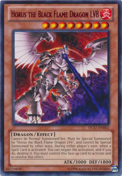 Horus the Black Flame Dragon LV8 (Red) [DL17-EN002] Rare | Total Play