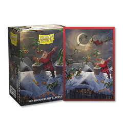 Dragon Shield: Standard 100ct Brushed Art Sleeves - Christmas (2023) | Total Play