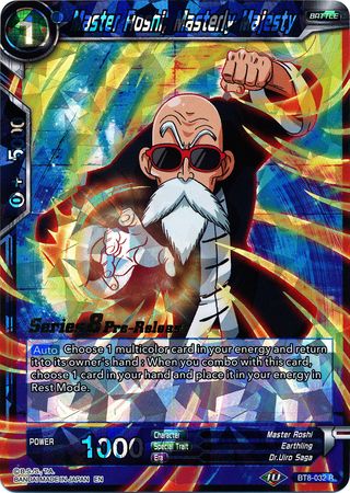 Master Roshi, Masterly Majesty (BT8-032_PR) [Malicious Machinations Prerelease Promos] | Total Play