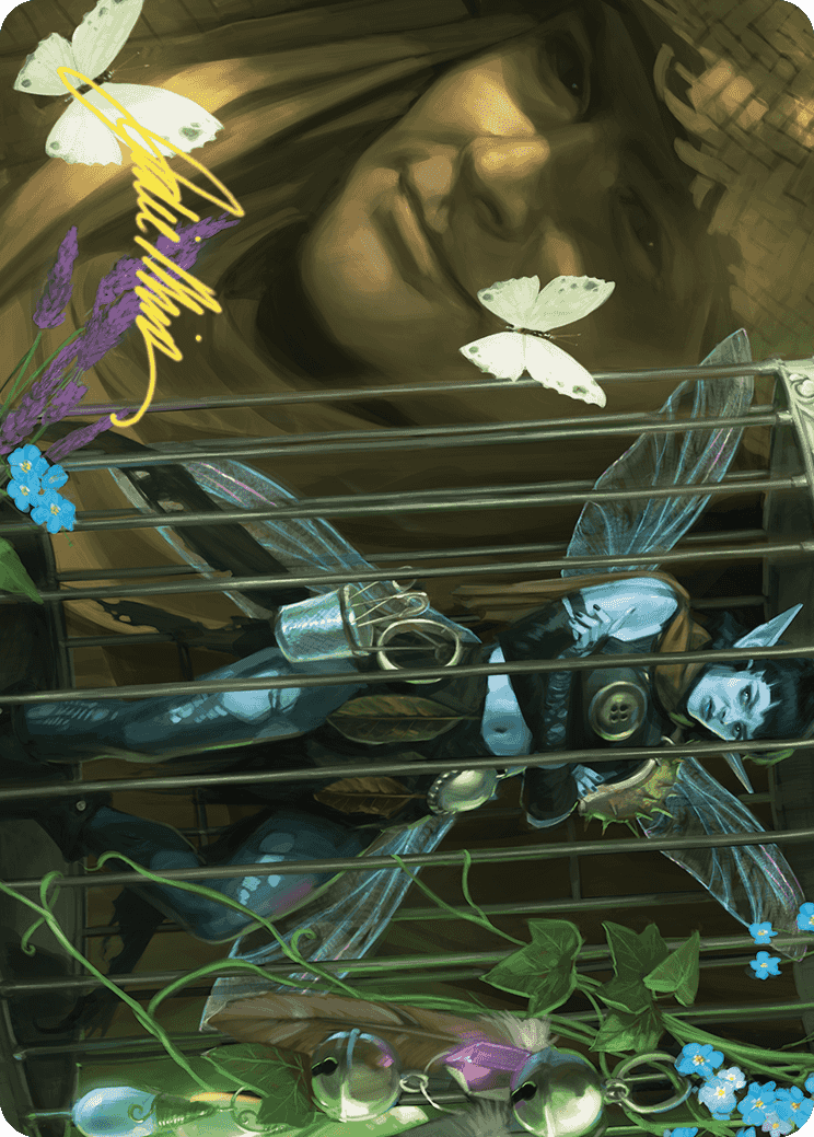 Cooped Up Art Card (Gold-Stamped Signature) [Wilds of Eldraine Art Series] | Total Play