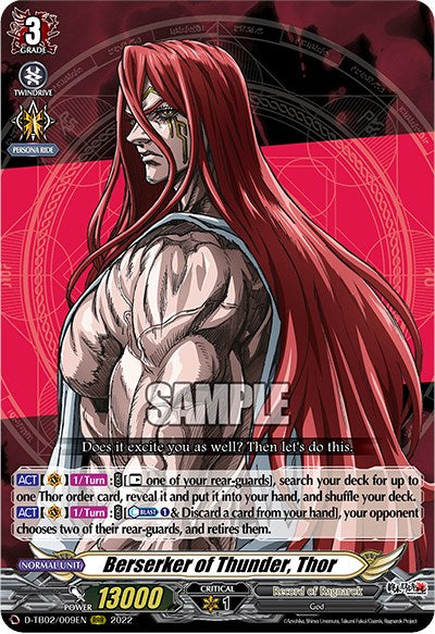Berserker of Thunder, Thor (D-TB02/009EN) [Record of Ragnarok] | Total Play