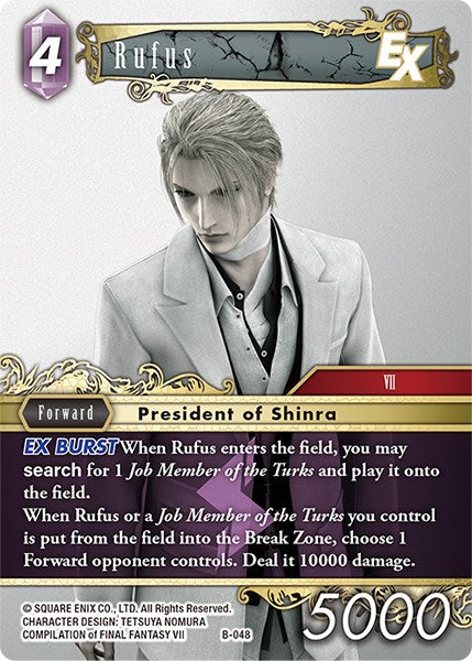 Rufus EX [Boss Deck: Final Fantasy VII] | Total Play