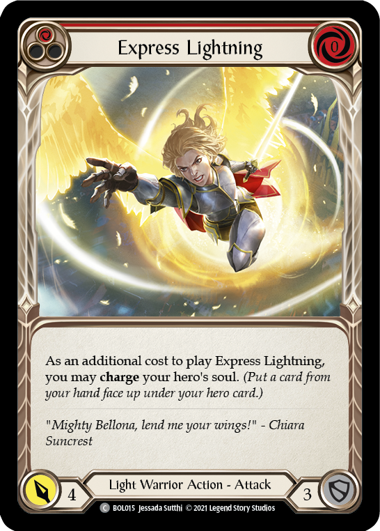 Express Lightning (Red) [BOL015] (Monarch Boltyn Blitz Deck) | Total Play