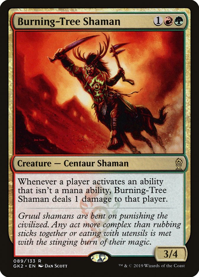 Burning-Tree Shaman [Ravnica Allegiance Guild Kit] | Total Play