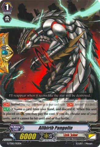 Allbirth Pangolin (G-TD15/012EN) [Messiah Dragon of Rebirth] | Total Play