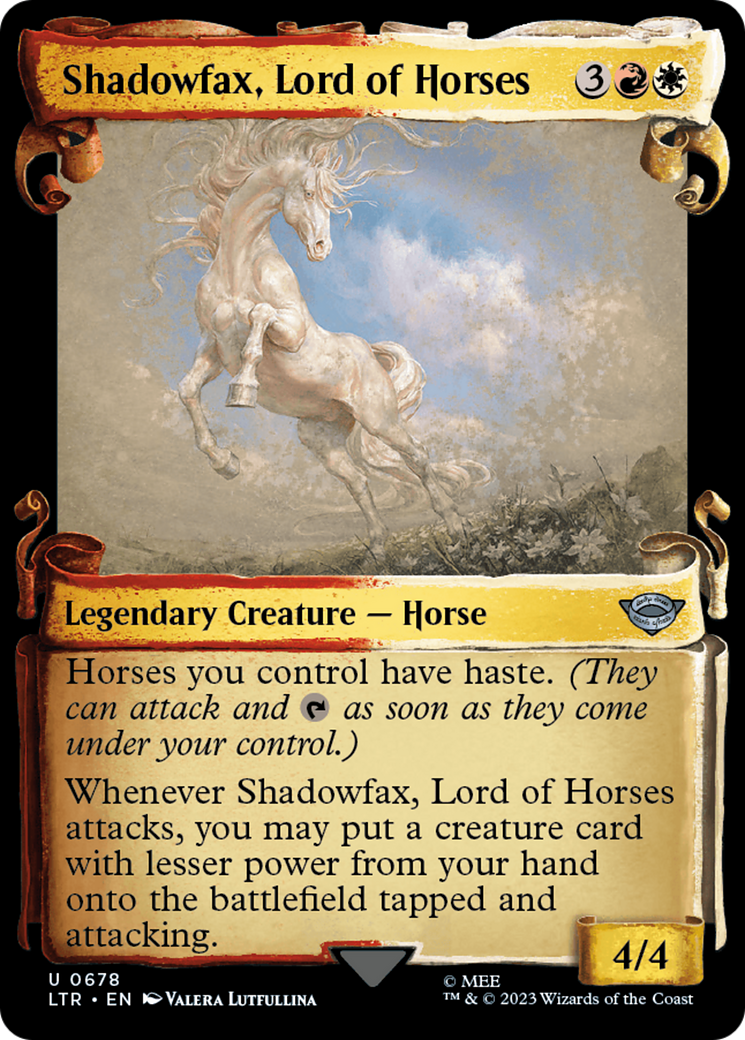 Shadowfax, Lord of Horses [The Lord of the Rings: Tales of Middle-Earth Showcase Scrolls] | Total Play