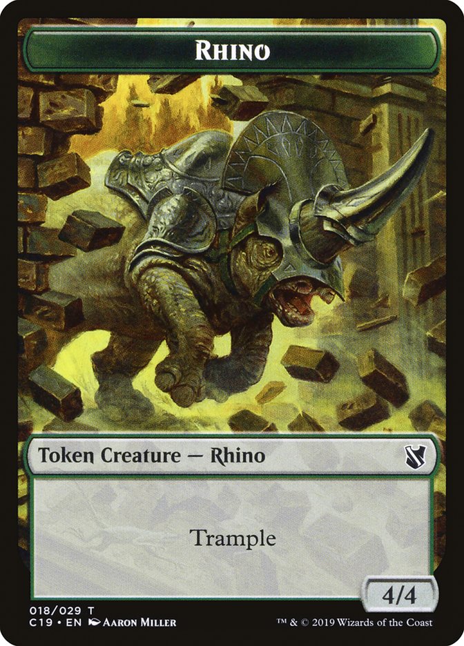 Rhino Token [Commander 2019 Tokens] | Total Play