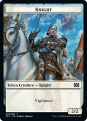 Egg // Knight Double-Sided Token [Double Masters 2022 Tokens] | Total Play