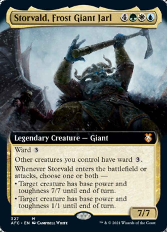 Storvald, Frost Giant Jarl (Extended Art) [Dungeons & Dragons: Adventures in the Forgotten Realms Commander] | Total Play