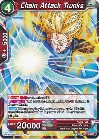 Chain Attack Trunks (Starter Deck - The Extreme Evolution) (SD2-05) [Cross Worlds] | Total Play