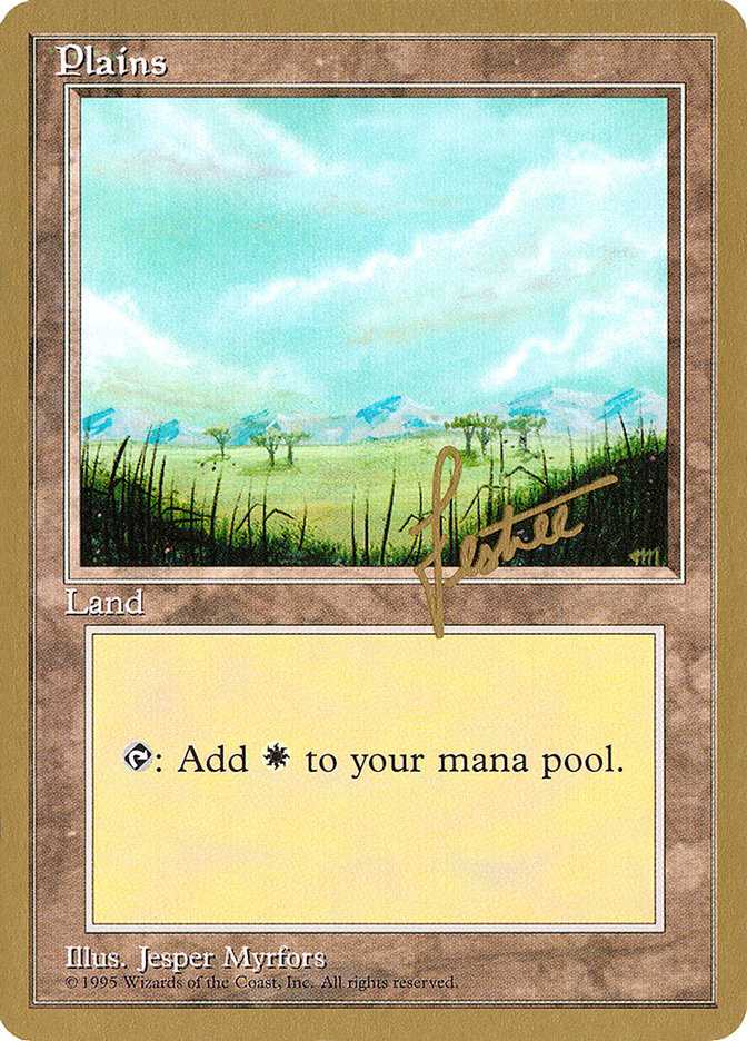 Plains (bl365) (Bertrand Lestree) [Pro Tour Collector Set] | Total Play