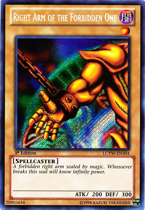 Right Arm of the Forbidden One [LCYW-EN304] Secret Rare | Total Play