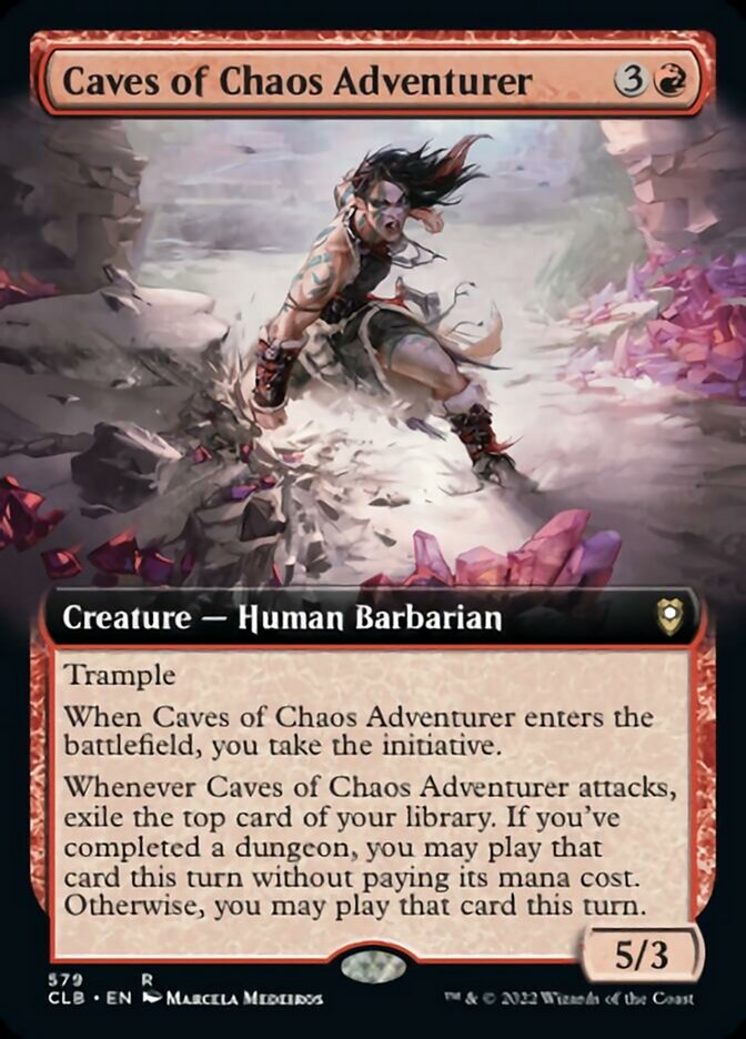 Caves of Chaos Adventurer (Extended Art) [Commander Legends: Battle for Baldur's Gate] | Total Play