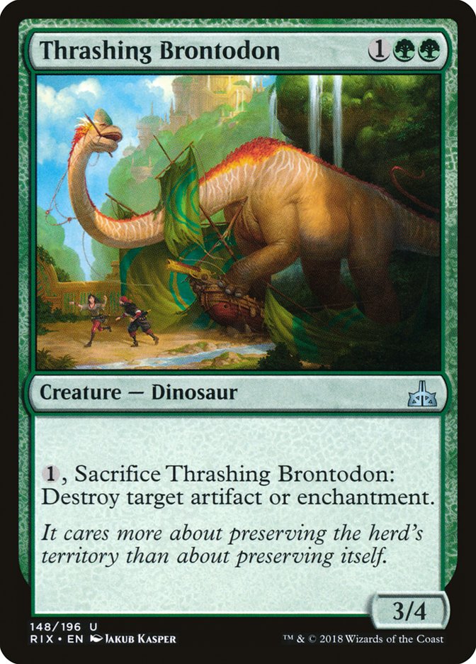 Thrashing Brontodon [Rivals of Ixalan] | Total Play